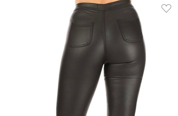 Ryder  | Faux Leather Pants