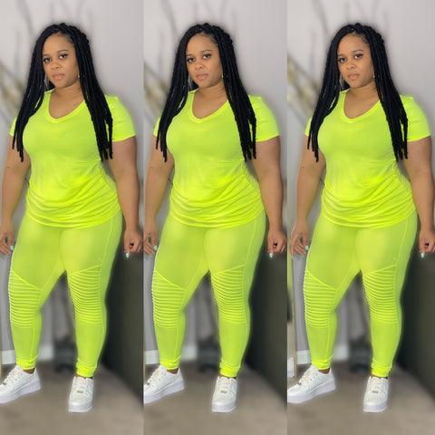 Neon Lime Moto | Set