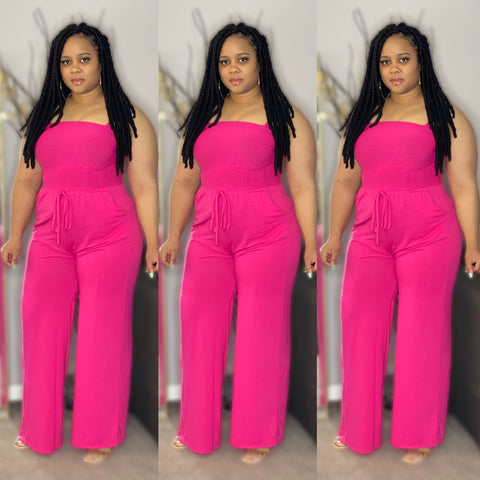 Effortless | Jumpsuit - Hot Pink