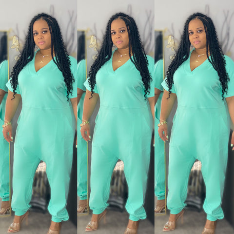 Spring Thing | Jumpsuit - Green Mint